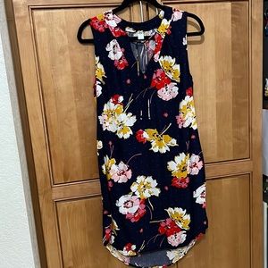 Old Navy Womens Floral V Neck w/Tie Sleeveless Dress Size M